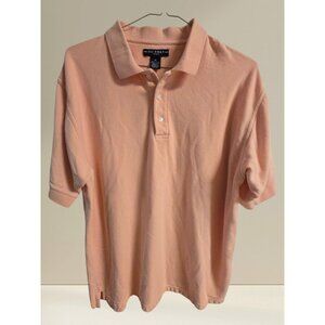 Ivy Crew Classics XL Peach Polo Shirt Short Sleeve 100% Cotton Made In Pakistan